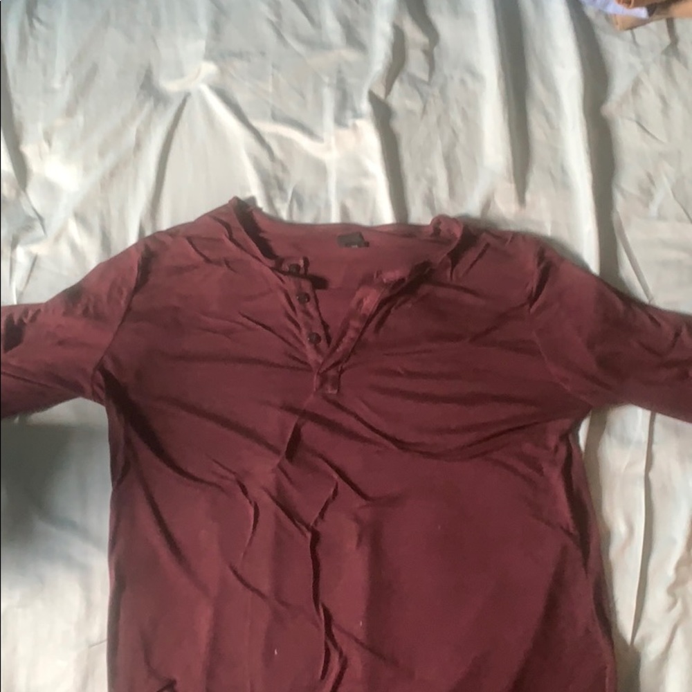 Maroon lightweight shirt